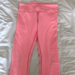 Lululemon Neon Coral Leggings Size 8